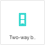 Two-way button widget