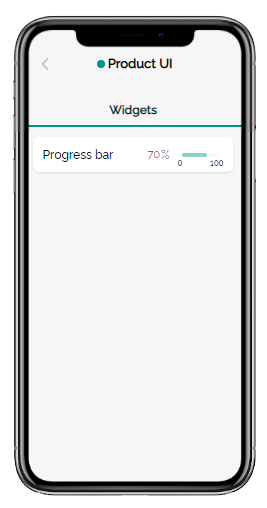 Progress bar widget