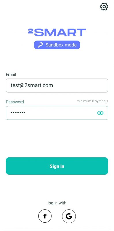 2Smart Cloud mobile app