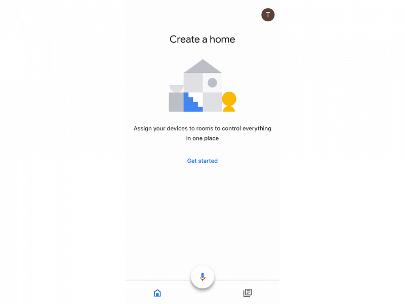 Creating a new Home in the app