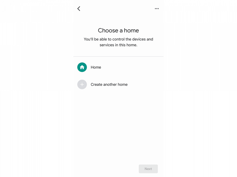 Adding devices to the Home