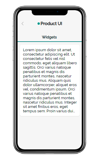 "Description" widget