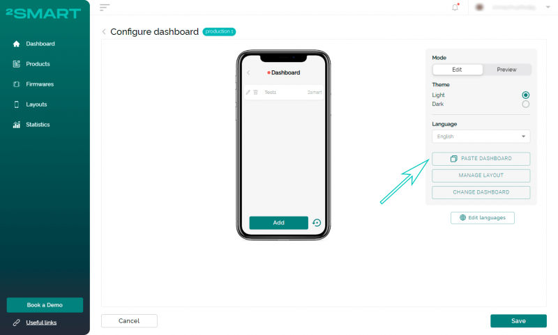 Simple Copying of Dashboards from Existing Mobile App Layouts to New Ones