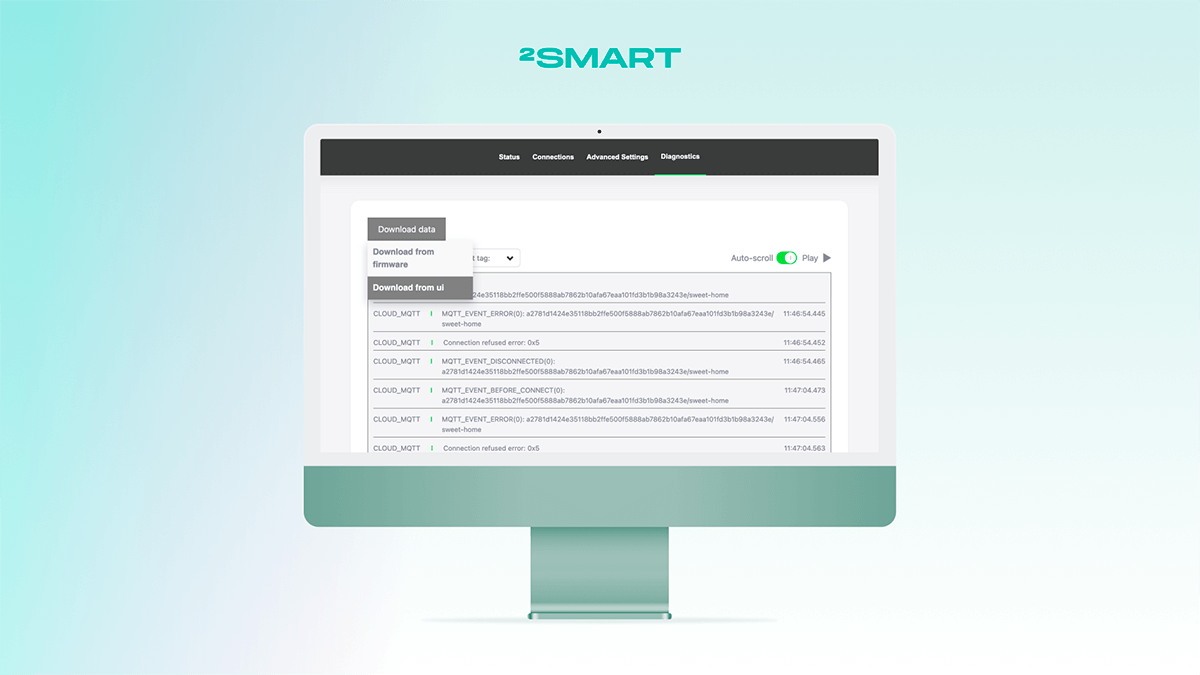 Viewing and Downloading Logs via Web Admin Panel for Better IoT Management