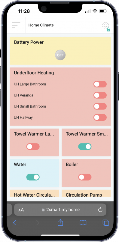 Smart home based on open source platform 2Smart Standalone