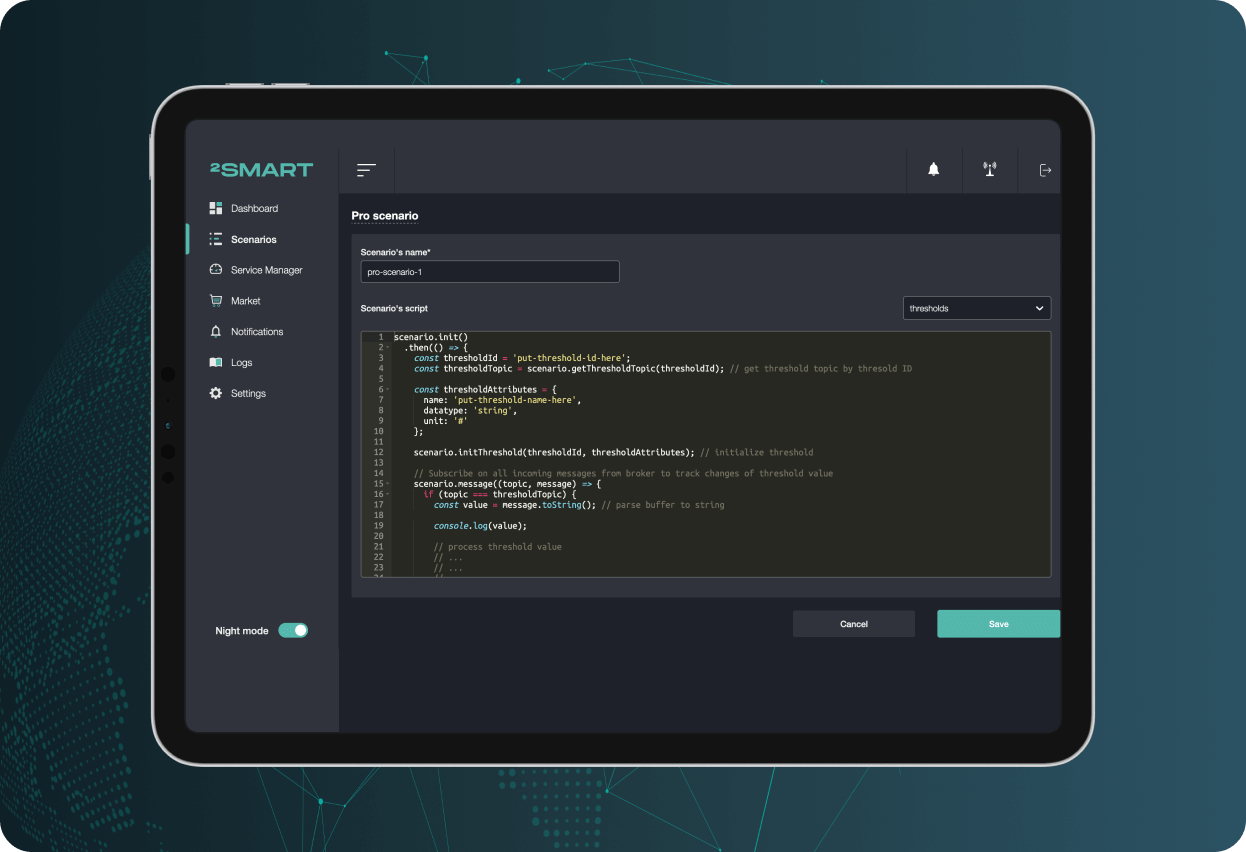 A simple custom automation scenario builder to craft ecosystem management logic of any complexity.