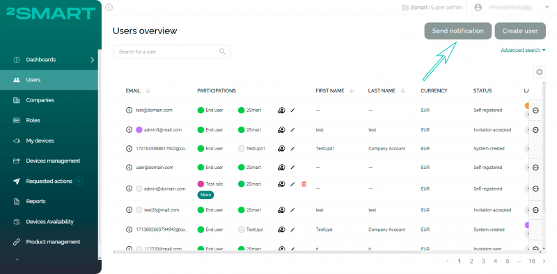 Sending Notifications to Device Users