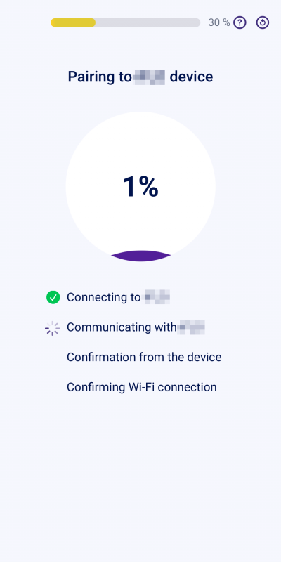 Pairing Progress Updates and Visual Feedback