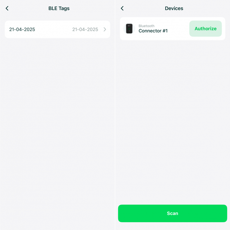 BLE and Biometric Support