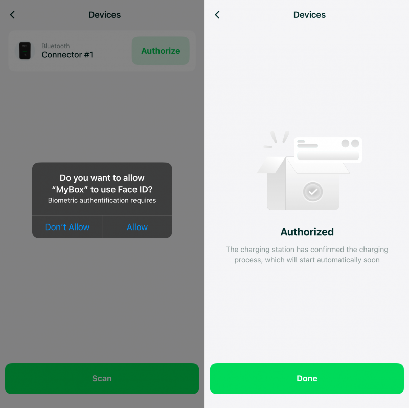 BLE and Biometric Support